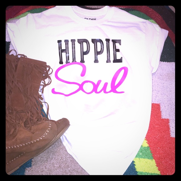 Tops - Hippie Soul white black & hot pink various sizes